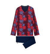 Bouquet Long Sleepwear | Bordeaux Print 403062-P0ZQ